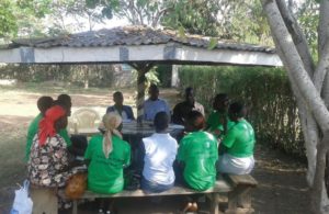 Awasi Community Health Workers engage in a discussion with the monitoring team, 29 July 2015